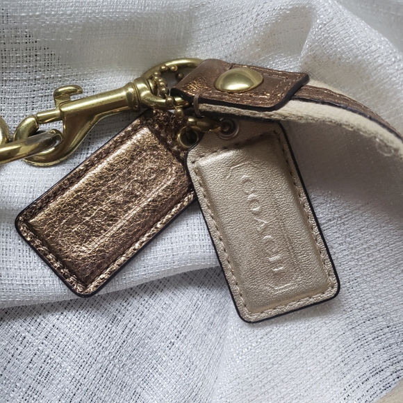 Coach poppy crossbody/hobo bag gold - Picture 5 of 10